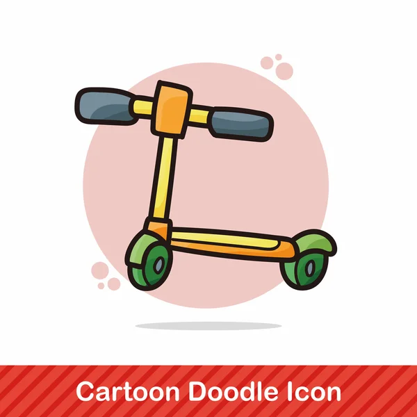 Hračky na kole doodle vektorové ilustrace — Stockový vektor