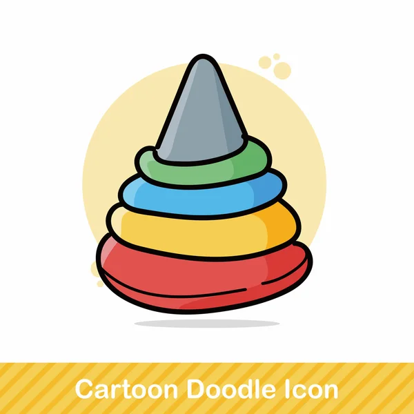 Εκπαιδευτικά παιχνίδια doodle εικονογράφηση φορέας — Διανυσματικό Αρχείο