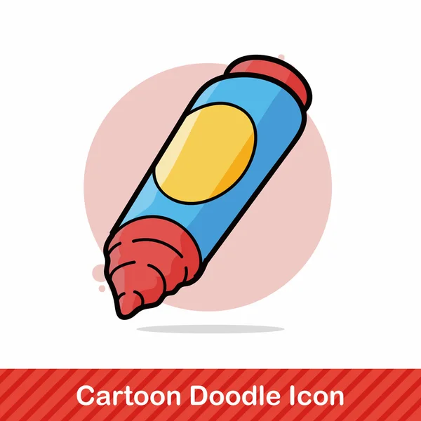 Crayon doodle vector illustration — Stock Vector