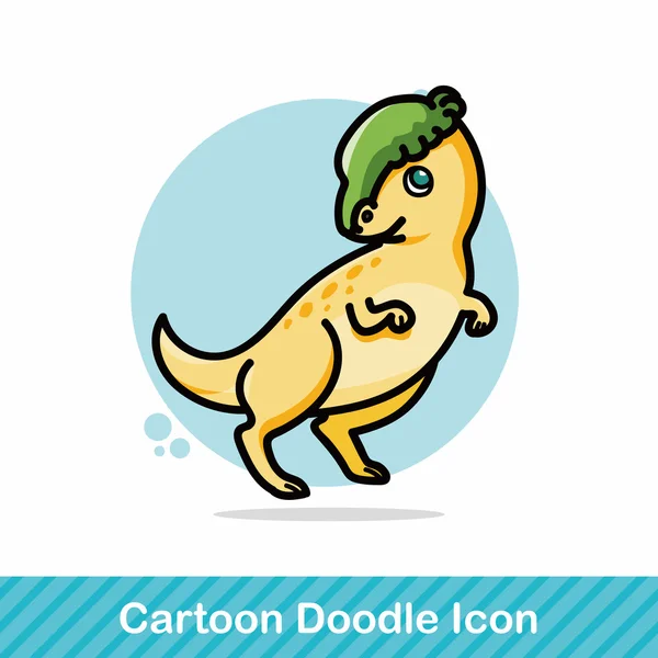 Δεινόσαυρος doodle διανυσματικά εικονογράφηση — Διανυσματικό Αρχείο