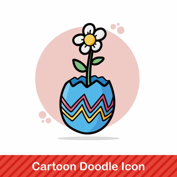 Ilustração do vetor doodle flor —  Vetores de Stock