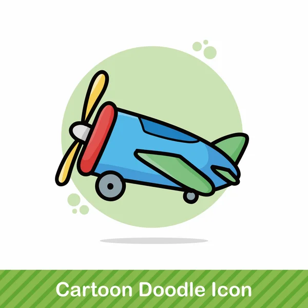 Letadla doodle vektorové ilustrace — Stockový vektor
