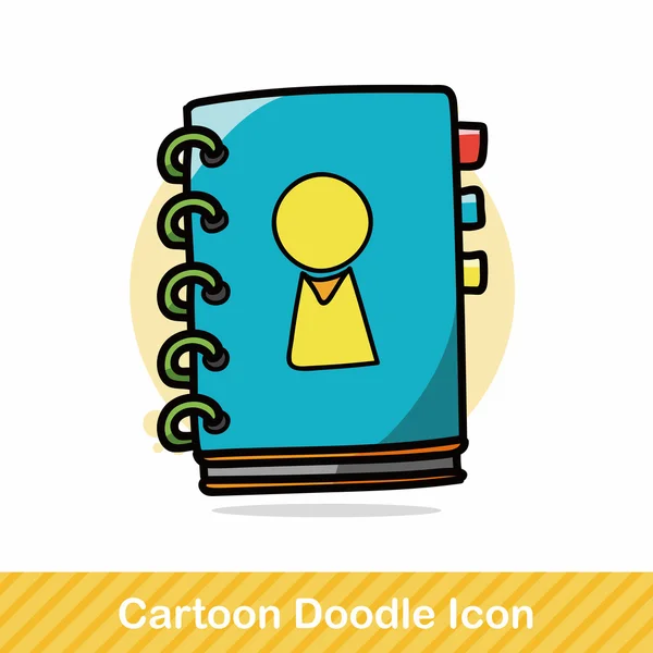 Contacto doodle vector ilustración — Archivo Imágenes Vectoriales