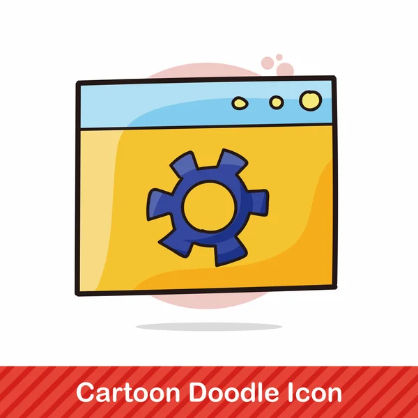 Illustration vectorielle doodle site — Image vectorielle