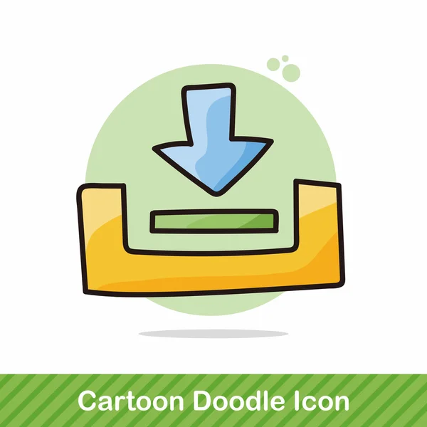 Tlačítko doodle vektorové ilustrace — Stockový vektor