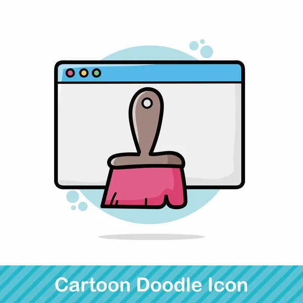 Illustration vectorielle doodle site — Image vectorielle