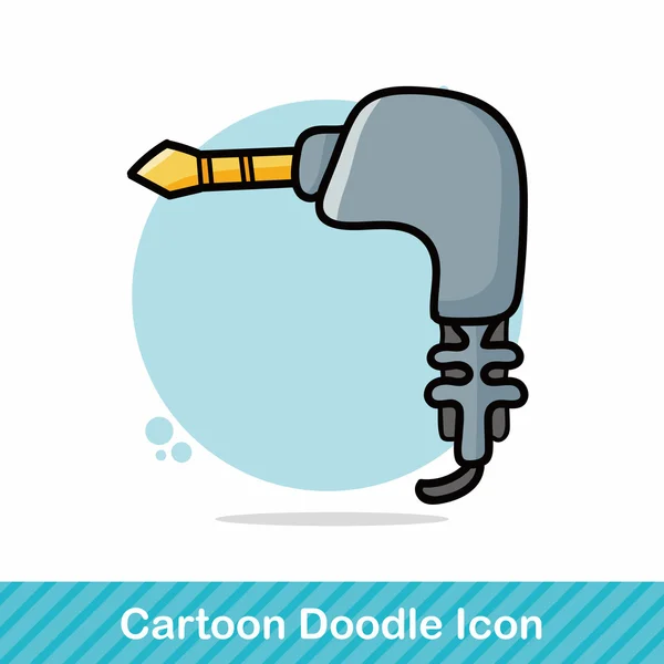 Usb doodle vector illustration — Stock Vector