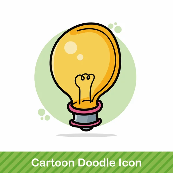 Žárovky doodle vektorové ilustrace — Stockový vektor