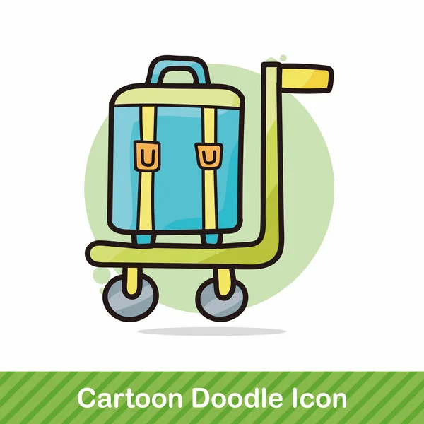 Kofferdoodle-Vektor-Illustration — Stockvektor