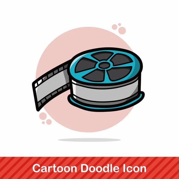 Filmen tape doodle vektor illustration — Stock vektor