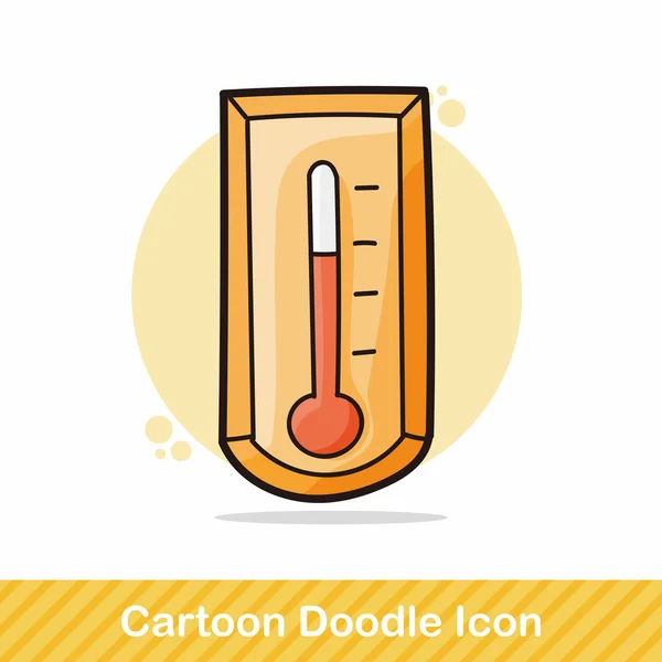 Termometre doodle vektör çizim
