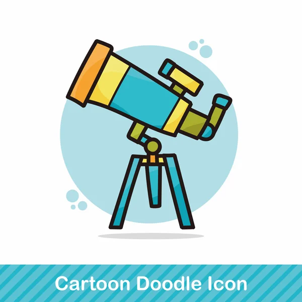 Ilustração vetorial doodle binocular — Vetor de Stock