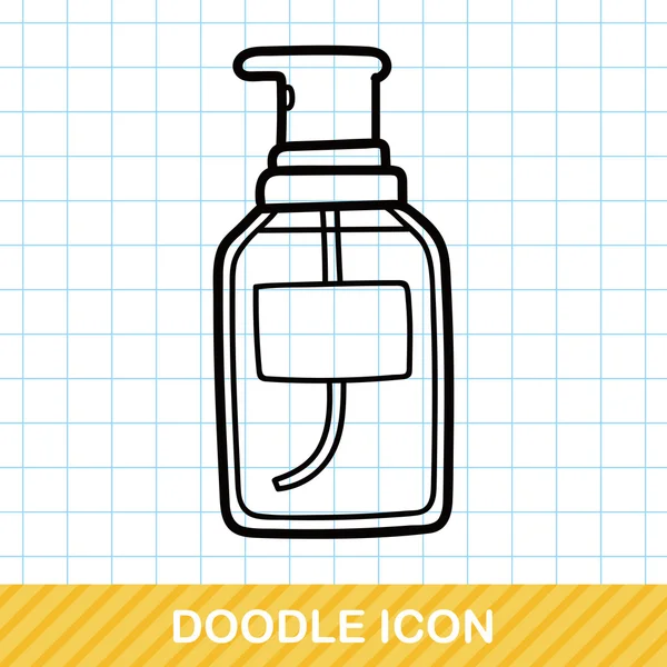 Lotion doodle vektor illustration — Stock vektor