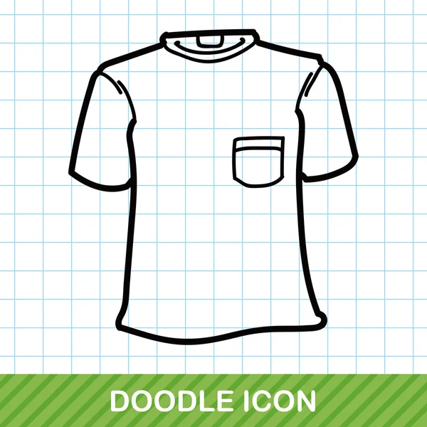 Clothes doodle vector illustration — Stock Vector