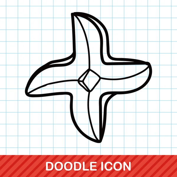 Dardos doodle vector ilustración — Vector de stock