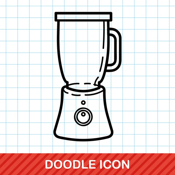 Juicer doodle vector ilustración — Archivo Imágenes Vectoriales