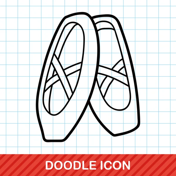 Ballet Shoes doodle vector illustration Stock Vector Image by ©wenchiawang 91763920