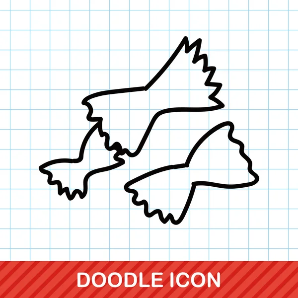 Cookie doodle vector ilustración — Vector de stock