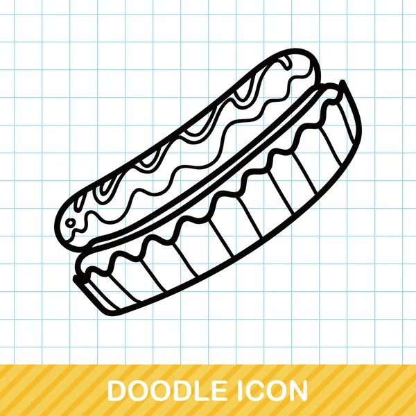 Pastry doodle vector illustration — Stock Vector