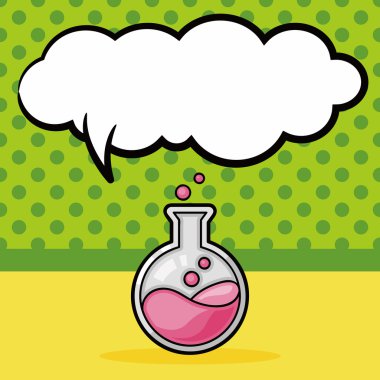zehir doodle, konuşma balonu vektör çizim