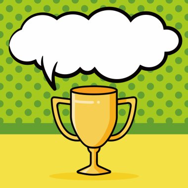 madalya doodle, konuşma balonu vektör çizim