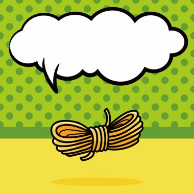 ip doodle, konuşma balonu vektör çizim