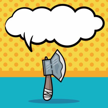 balta doodle, konuşma balonu vektör çizim