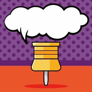 raptiye doodle, konuşma balonu vektör çizim