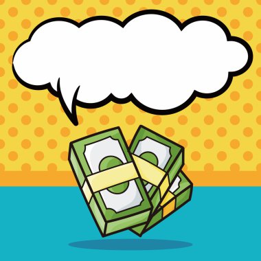 nakit doodle, konuşma balonu vektör çizim