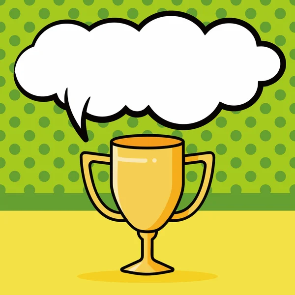 madalya doodle, konuşma balonu vektör çizim