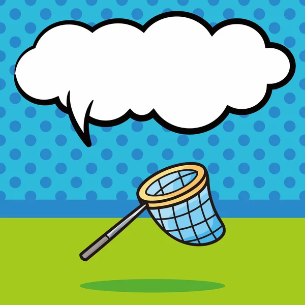 NET doodle, konuşma balonu vektör çizim