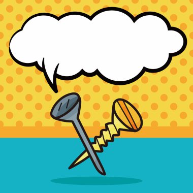 vida renk doodle, konuşma balonu vektör çizim