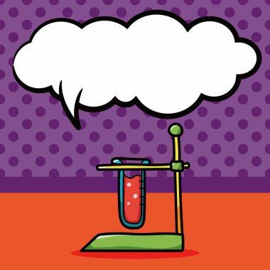tıbbi damla renk doodle, konuşma balonu vektör çizim