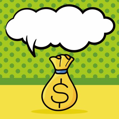 para renk doodle, konuşma balonu vektör çizim