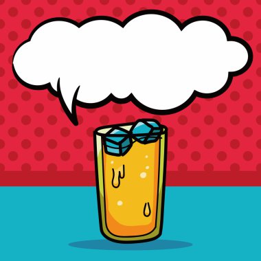 suyu renk doodle, konuşma balonu vektör çizim