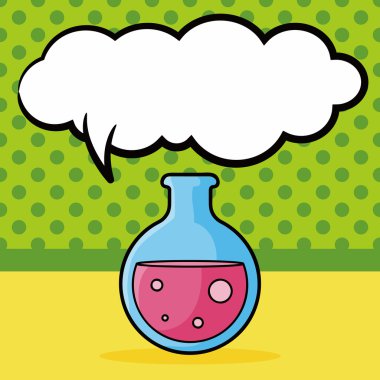kabı doodle, konuşma balonu vektör çizim