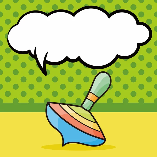 Gyro doodle, konuşma balonu vektör çizim — Stok Vektör
