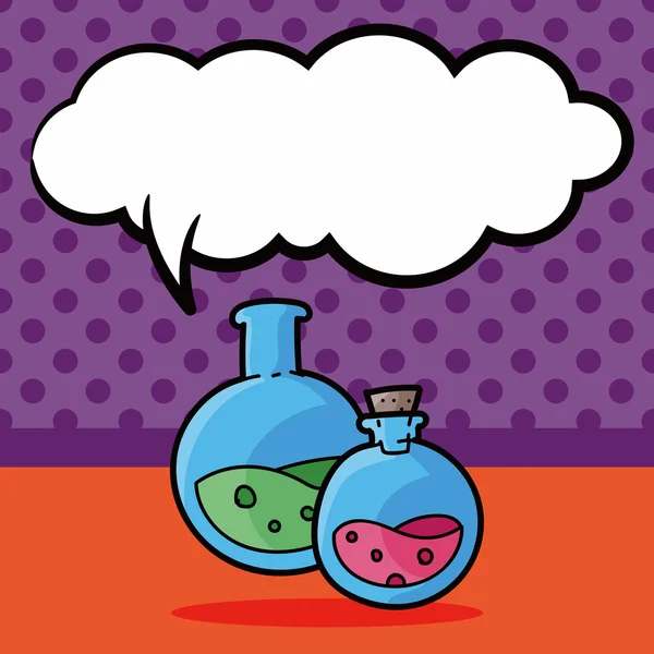 Garabato tóxico, ilustración del vector de burbuja del habla — Vector de stock