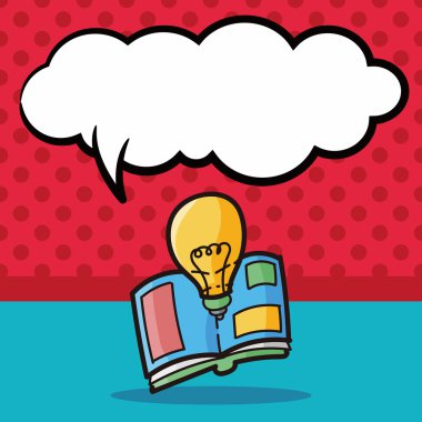 ileti örneği defter renk doodle, konuşma balonu vektör çizim