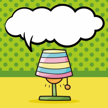 lamba doodle, konuşma balonu vektör çizim