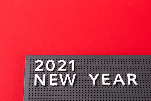 2021 Nouvel an sur un tableau gris. — Photo