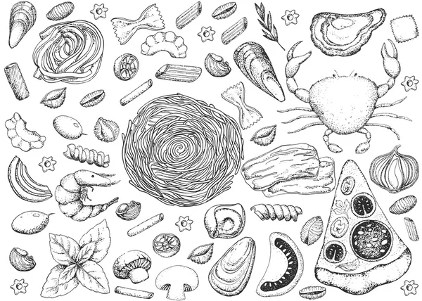 It Italian food set Royalty Free Stock Illustrations