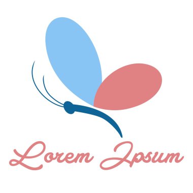 Kelebek logo şablonu