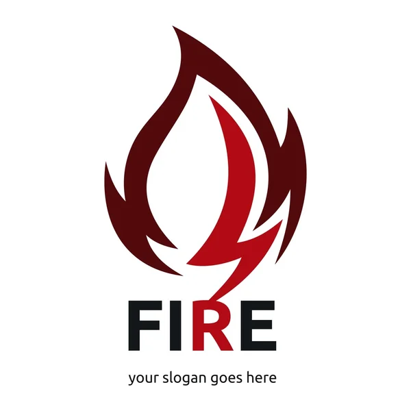 Szablon logo ognia — Wektor stockowy