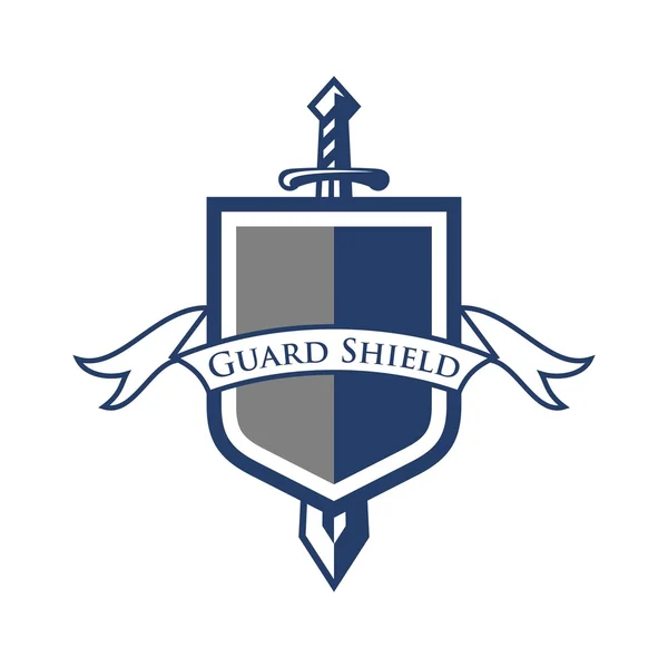 Shield logotyp mall — Stock vektor