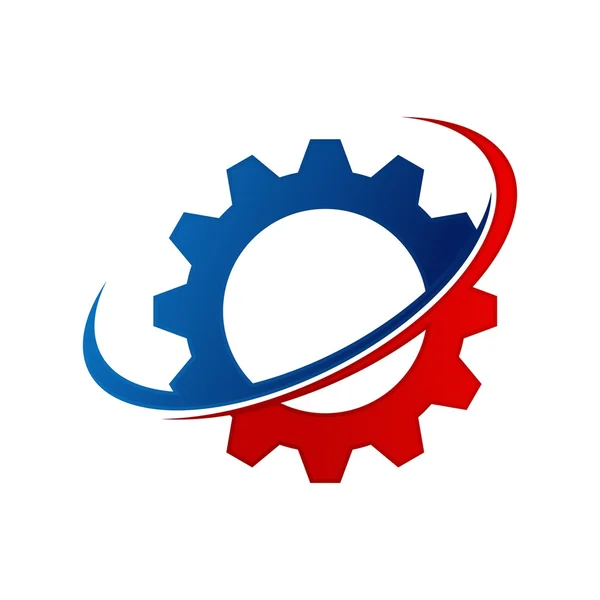 Modello di logo dell'ingranaggio — Vettoriale Stock