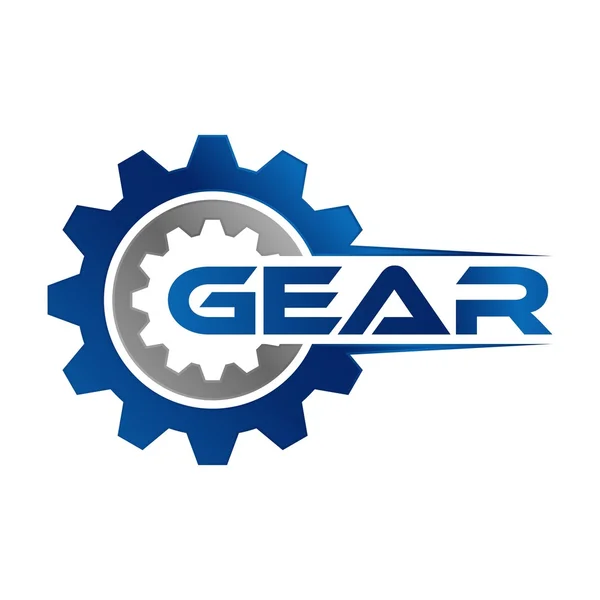 Gear шаблон логотип — стоковий вектор