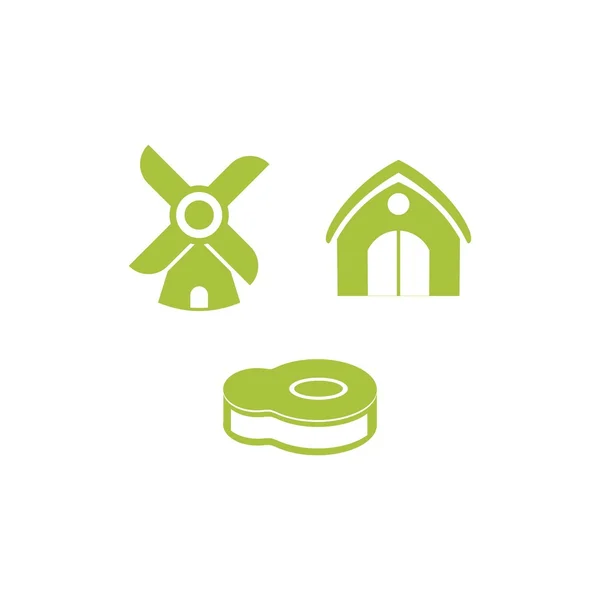 Modèle de logo pour l'agriculture — Image vectorielle