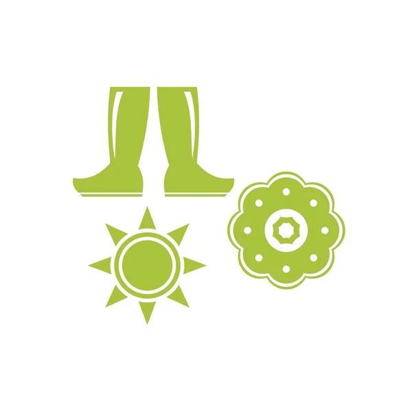Modèle de logo pour l'agriculture — Image vectorielle