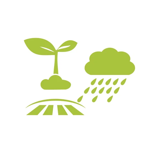 Agricultura Logo Plantilla — Vector de stock